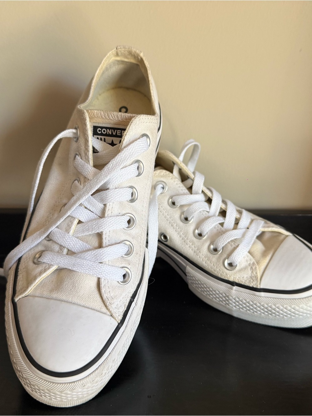 Converse Chuck Taylor All Star Lift Platform Sneakers White Sz 6
